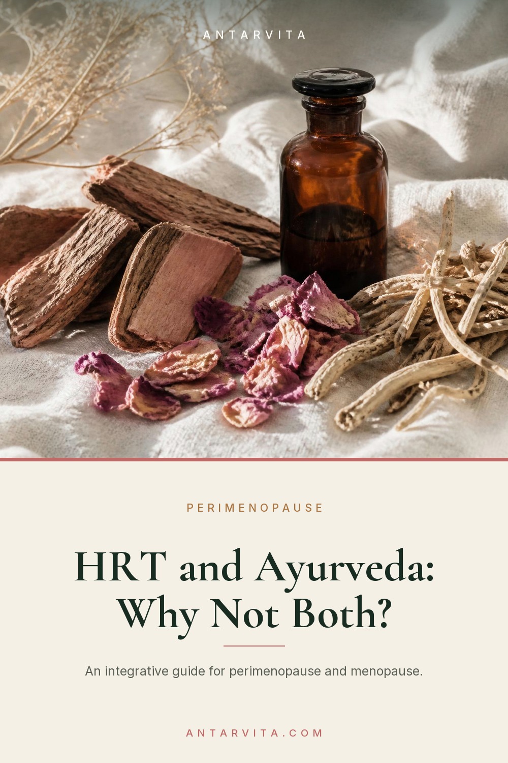 You do not have to choose between HRT and Ayurveda. How hormone replacement therapy and Ayurvedic care work together through perimenopause and menopause. | Antarvita